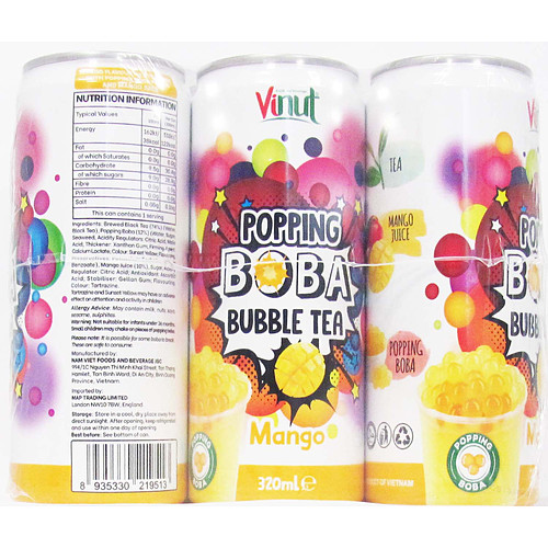 Vnt Bubble Tea Mango 320ml