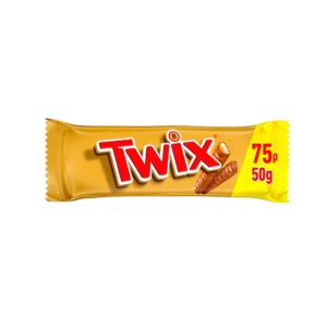 Twix Caramel & Milk Chocolate Fingers Biscuit Snack Bar £0.75 PMP 50g