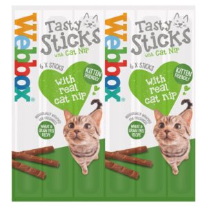 Webbox 6 Tasty Sticks with Cat Nip 30g