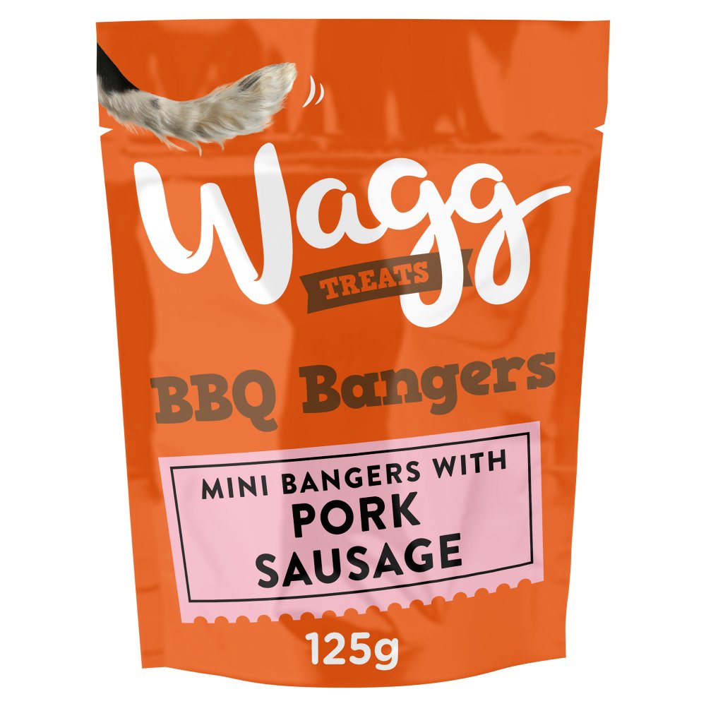 Wagg Treats BBQ Bangers 125g