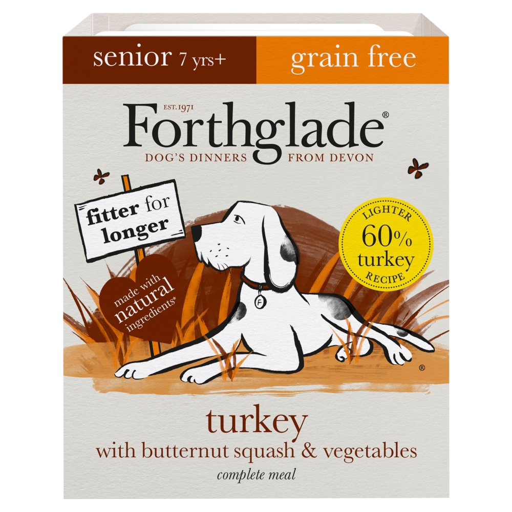 Forthglade Turkey , Butternut Squash , Vegetables Complete Meal Senior 7 Yrs+ 395g
