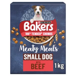 BAKERS Meaty Meals Small Dog Beef Dry Dog Food 1kg