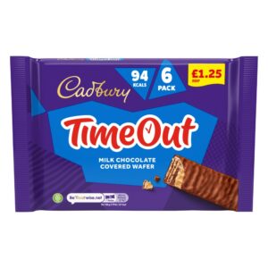 Cadbury Timeout Milk Chocolate Covered Wafer 6 x 18g (108g)