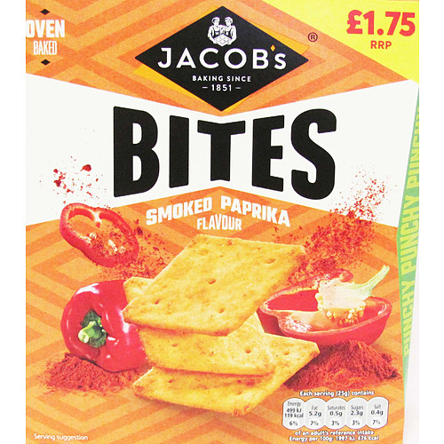 Jacob's Smoked Paprika Flavour Bites 125g
