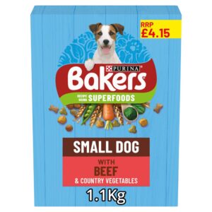 BAKERS Small Dog Beef Dry Dog Food 1.1kg PMP