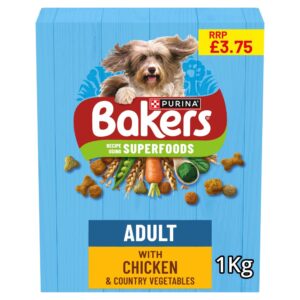 BAKERS Chicken with Vegetables Dry Dog Food 1kg PMP
