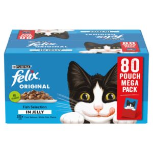FELIX Original Fish Selection in Jelly Wet Cat Food 80x85g