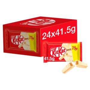 KitKat 4 Finger White Biscuit Bar 41.5g PMP 75p