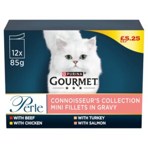 Gourmet Perle Connoisseur's Collection Mini Fillets in Gravy 12 x 85g