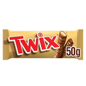 Twix Caramel & Milk Chocolate Fingers Biscuit Snack Bar 50g